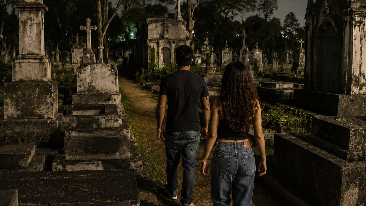 Loucura no cemitério
